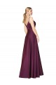 Baie sauvage Trapèze Bretelles spaghetti Crêpe Stretch Longue Formelles Robes demoiselle d'honneur / Robes de soirée / Robes de bal