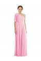 Barely Rose Trompette Mousseline Longue Robes demoiselle d'honneur