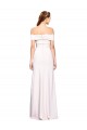 Blanc Sirène Épaule Dénudée Crêpe Stretch Longue Formelles Robes demoiselle d'honneur / Robes de soirée / Robes de bal