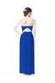 Bleu roi Fourreau Mousseline Longue Robes demoiselle d'honneur