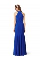 Bleu roi Sirène Col V Crêpe Stretch Longue Formelles Robes demoiselle d'honneur / Robes de soirée / Robes de bal