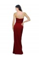 Bordeaux Fourreau Crêpe Stretch Longue Formelles Robes demoiselle d'honneur / Robes de soirée / Robes de bal