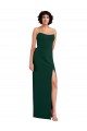 Fourreau Scoop Sans bretelle Crêpe Stretch Longue Formelles Robes demoiselle d'honneur / Robes de soirée / Robes de bal