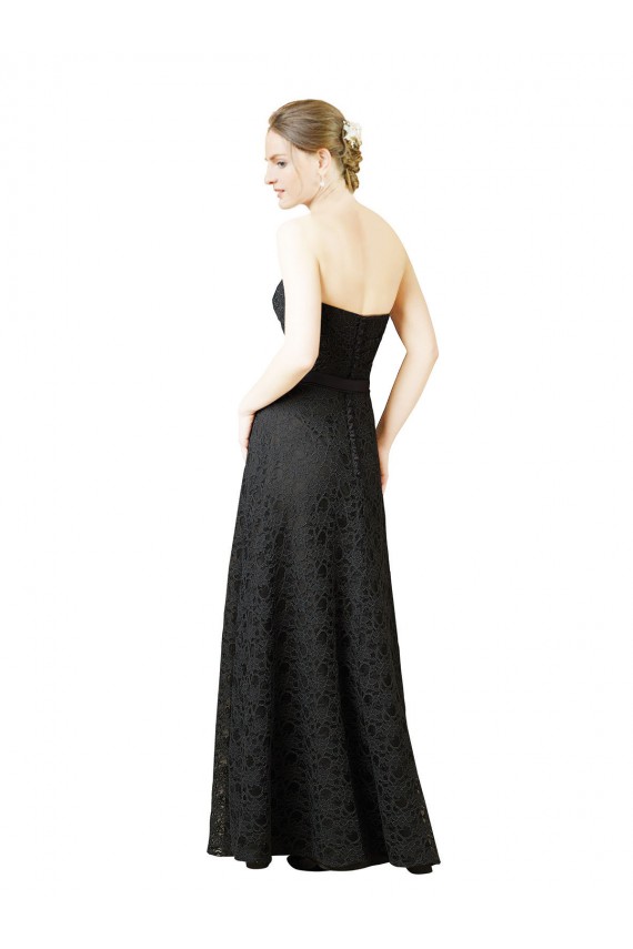 Gris ardoise Fourreau Dentelle Longue Robes demoiselle d'honneur