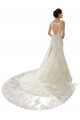 Ivoire & Champagne Sirène Col V Tulle Dentelle Robes de mariée