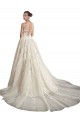 Ivoire & Champagne Trapèze Illusion Tulle Robes de mariée