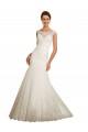 Ivoire Sirène Bateau Tulle Dentelle Robes de mariée