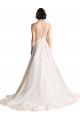 Ivoire Trapèze Illusion Tulle Robes de mariée