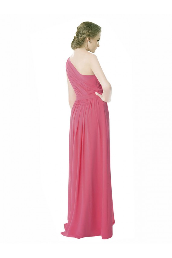 Menthe verte Trapèze Mousseline Longue Robes demoiselle d'honneur