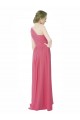Menthe verte Trapèze Mousseline Longue Robes demoiselle d'honneur