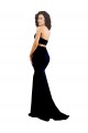 Noir Sirène Col Haut Crêpe Stretch Longue Formelles Robes demoiselle d'honneur / Robes de soirée / Robes de bal