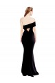 Noir Sirène Crêpe Stretch Longue Formelles Robes demoiselle d'honneur / Robes de soirée / Robes de bal
