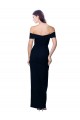 Noir Sirène Épaule Dénudée Crêpe Stretch Longue Formelles Robes demoiselle d'honneur / Robes de soirée / Robes de bal