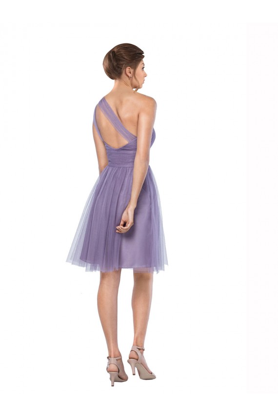 Pastèque Trapèze Tulle Longue Robes demoiselle d'honneur