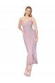 Primevère Sirène Bretelles spaghetti Mousseline Courte Asymétrique Robes demoiselle d'honneur / Robes de bal / Robes de cocktail