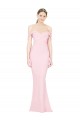 Rose Trapèze Sans bretelle Crêpe Stretch Longue Formelles Robes demoiselle d'honneur / Robes de soirée / Robes de bal