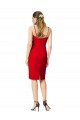 Rouge Fourreau Crêpe Stretch Courte Robes demoiselle d'honneur / Robes de soirée / Robes de cocktail