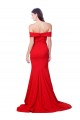 Rouge Sirène Crêpe Stretch Longue Formelles Robes demoiselle d'honneur / Robes de soirée / Robes de bal