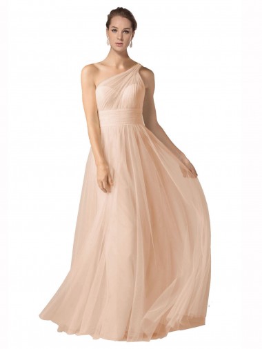 Trapèze Bretelles spaghetti Tulle Longue Robes demoiselle d'honneur