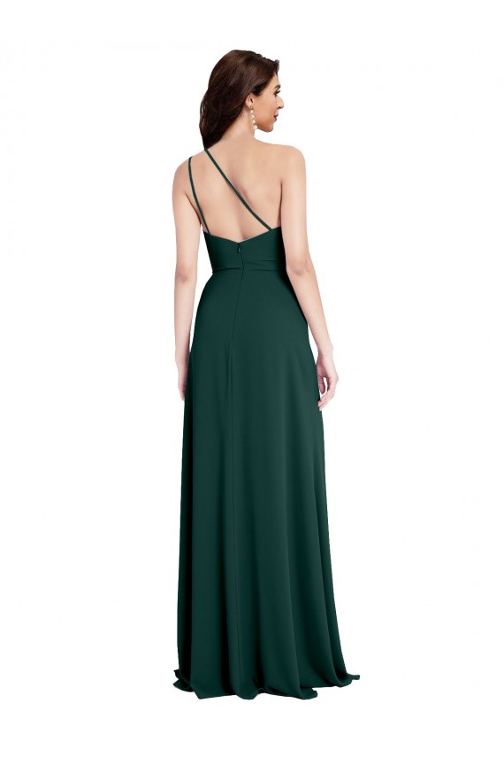 Trapèze Crêpe Stretch Longue Formelles Robes demoiselle d'honneur / Robes de soirée / Robes de bal
