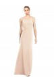 Trompette Bateau Crêpe Stretch Longue Robes demoiselle d'honneur / Robes de bal