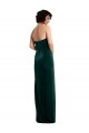 Vert foncé Fourreau Sans bretelle Velours Stretch Longue Formelles Robes demoiselle d'honneur / Robes de soirée / Robes de bal
